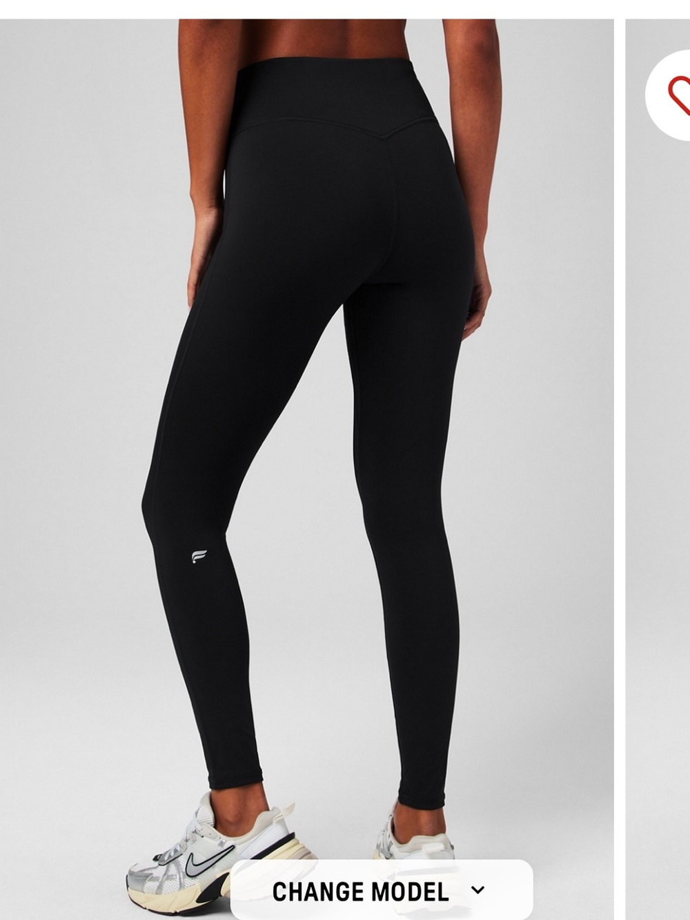 Fabletics Motion 365+ Black Leggings with back pocket